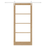 Puerta corrediza  con set de herrajes 93x211 cm Madera maciza de pino | Foro24.es | Tu tienda online para hogar, jardín y más Foro24.es