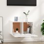 Armario de pared madera ingeniería blanco brillo 80x36,5x35 cm by vidaXL, Shelves and shelves - Ref: Foro24-812939, Price: 62...
