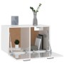 Wandschrank aus glänzend weißem Holzwerkstoff 80x36,5x35 cm von vidaXL, Regale und Regale - Ref: Foro24-812939, Preis: 62,73 ...