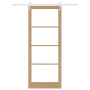 Puerta corredera  con hardware 93x232 cm de madera maciza de pino | Foro24.es | Tu tienda online para hogar, jardín y más Foro24.es