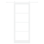 Puerta Corredera con Set de Herrajes Blanca 93x232 cm Madera Sólida de Pino | Foro24.es | Tu tienda online para hogar, jardín y más Foro24.es