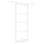 Puerta Corredera con Set de Herrajes Blanca 93x232 cm Madera Sólida de Pino | Foro24.es | Tu tienda online para hogar, jardín y más Foro24.es