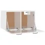 Wandschrank aus glänzend weißem Holzwerkstoff 80x36,5x35 cm von vidaXL, Regale und Regale - Ref: Foro24-812939, Preis: 61,84 ...