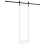 Puerta Corrediza con Juego de Hardware Blanca 61x198.5 cm de Madera Maciza de Pino | Foro24.es | Tu tienda online para hogar, jardín y más Foro24.es