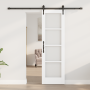 Puerta Corrediza con Juego de Hardware Blanca 61x198.5 cm de Madera Maciza de Pino | Foro24.es | Tu tienda online para hogar, jardín y más Foro24.es