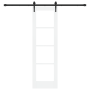 Puerta Corrediza con Juego de Hardware Blanca 61x198.5 cm de Madera Maciza de Pino | Foro24.es | Tu tienda online para hogar, jardín y más Foro24.es