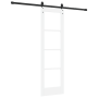 Puerta Corrediza con Juego de Hardware Blanca 61x198.5 cm de Madera Maciza de Pino | Foro24.es | Tu tienda online para hogar, jardín y más Foro24.es