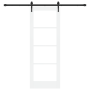 Puerta Deslizante  con Juego de Herrajes Blanca 73.5x198.5 cm Madera Sólida de Pino | Foro24.es | Tu tienda online para hogar, jardín y más Foro24.es