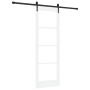 Puerta Deslizante  con Juego de Herrajes Blanca 73.5x211 cm Madera Maciza de Pino | Foro24.es | Tu tienda online para hogar, jardín y más Foro24.es