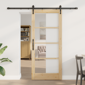Puerta Deslizante con Juego de Hardware 78x202 cm