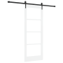 Puerta deslizante  con juego de herrajes blanca 78x202 cm de madera sólida de pino | Foro24.es | Tu tienda online para hogar, jardín y más Foro24.es