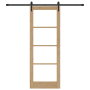 Puerta deslizante  con set de hardware 78x211 cm madera maciza de pino | Foro24.es | Tu tienda online para hogar, jardín y más Foro24.es
