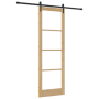 Juego de Puerta Corredera  con Herrajes 78x232 cm Madera Sólida de Pino | Foro24.es | Tu tienda online para hogar, jardín y más Foro24.es