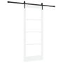 Puerta corredera  con hardware blanca 83x202 cm de pino macizo | Foro24.es | Tu tienda online para hogar, jardín y más Foro24.es