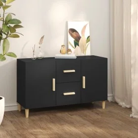 Schwarzes Sideboard aus Holzwerkstoff, 100 x 36 x 60 cm von vidaXL, Sideboards - Ref: Foro24-812511, Preis: 84,06 €, Rabatt: %