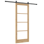 Puerta Corrediza con Set de Hardware 83x211 cm Madera Maciza de Pino | Foro24.es | Tu tienda online para hogar, jardín y más Foro24.es