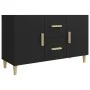 Black engineered wood sideboard 100x36x60 cm by vidaXL, Sideboards - Ref: Foro24-812511, Price: 83,85 €, Discount: %