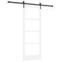 Puerta Corredera  con Set de Herrajes Blanca 83x211 cm Madera Maciza de Pino | Foro24.es | Tu tienda online para hogar, jardín y más Foro24.es