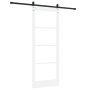 Puerta Corredera  con Set de Herrajes Blanca 83x211 cm Madera Maciza de Pino | Foro24.es | Tu tienda online para hogar, jardín y más Foro24.es