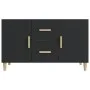 Black engineered wood sideboard 100x36x60 cm by vidaXL, Sideboards - Ref: Foro24-812511, Price: 83,85 €, Discount: %