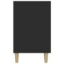 Aparador de madera de ingeniería negro 100x36x60 cm