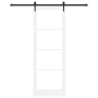 Puerta Corredera  con Set de Hardware Blanca 83x232 cm Madera Sólida de Pino | Foro24.es | Tu tienda online para hogar, jardín y más Foro24.es