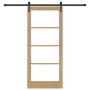 Juego de Puerta Corredera  con Juego de Herrajes 86x198.5 cm Madera Sólida de Pino | Foro24.es | Tu tienda online para hogar, jardín y más Foro24.es