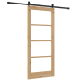 Juego de Puerta Corredera  con Juego de Herrajes 86x198.5 cm Madera Sólida de Pino | Foro24.es | Tu tienda online para hogar, jardín y más Foro24.es