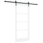 Puerta corrediza  con herrajes blanca 86x198.5 cm de pino sólido | Foro24.es | Tu tienda online para hogar, jardín y más Foro24.es