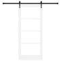 Puerta corrediza  con herrajes blanca 86x198.5 cm de pino sólido | Foro24.es | Tu tienda online para hogar, jardín y más Foro24.es