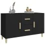 Black engineered wood sideboard 100x36x60 cm by vidaXL, Sideboards - Ref: Foro24-812511, Price: 83,85 €, Discount: %