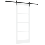 Puerta corrediza  con juego de herrajes blanca 86x211 cm de madera maciza de pino | Foro24.es | Tu tienda online para hogar, jardín y más Foro24.es