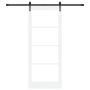 Puerta corrediza  con juego de herrajes blanca 86x211 cm de madera maciza de pino | Foro24.es | Tu tienda online para hogar, jardín y más Foro24.es