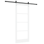 Puerta corrediza  con juego de herrajes blanca 86x211 cm de madera maciza de pino | Foro24.es | Tu tienda online para hogar, jardín y más Foro24.es