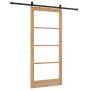 Conjunto de Puerta Corrediza  con Hardware 93x202 cm de Madera Maciza de Pino | Foro24.es | Tu tienda online para hogar, jardín y más Foro24.es