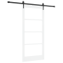 Puerta Corredera con Juego de Herrajes Blanca 93x202 cm Madera Maciza de Pino | Foro24.es | Tu tienda online para hogar, jardín y más Foro24.es