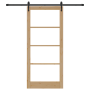 Puerta Corredera con Juego de Hardware 93x211 cm Madera Sólida de Pino | Foro24.es | Tu tienda online para hogar, jardín y más Foro24.es