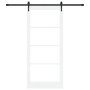Puerta Deslizante  con Juego de Hardware Blanca 93x211 cm Madera Sólida de Pino | Foro24.es | Tu tienda online para hogar, jardín y más Foro24.es