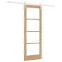 Juego de Puerta Deslizante  con Herrajes 73.5x198.5 cm Madera Maciza de Pino | Foro24.es | Tu tienda online para hogar, jardín y más Foro24.es