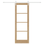Puerta Corredera  con Juego de Accesorios 73.5x211 cm Madera Maciza de Pino | Foro24.es | Tu tienda online para hogar, jardín y más Foro24.es