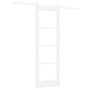 Puerta Corredera con Juego de Herrajes Blanca 73.5x211 cm Madera Maciza de Pino | Foro24.es | Tu tienda online para hogar, jardín y más Foro24.es