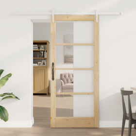 Puerta Corredera con Juego de Hardware 78x202 cm