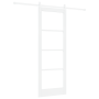 Puerta Corredera  con Juego de Herrajes Blanca 78x211 cm Madera Maciza de Pino | Foro24.es | Tu tienda online para hogar, jardín y más Foro24.es