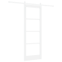 Puerta Corredera  con Juego de Herrajes Blanca 78x211 cm Madera Maciza de Pino | Foro24.es | Tu tienda online para hogar, jardín y más Foro24.es