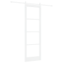 Puerta Deslizante  con Juego de Herrajes Blanco 78x232 cm Madera Maciza de Pino | Foro24.es | Tu tienda online para hogar, jardín y más Foro24.es