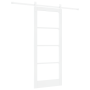 Puerta Deslizante  con Juego de Hardware Blanca 83x202 cm Madera Sólida de Pino | Foro24.es | Tu tienda online para hogar, jardín y más Foro24.es
