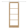 Puerta Deslizante con Juego de Hardware 83x211 cm Madera Maciza de Pino | Foro24.es | Tu tienda online para hogar, jardín y más Foro24.es