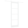Juego de Puerta Deslizante  con Juego de Hardware Blanca 83x232 cm Madera Sólida de Pino | Foro24.es | Tu tienda online para hogar, jardín y más Foro24.es