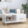 Glossy white plywood coffee table 89.5x50x40 cm by vidaXL, Coffee table - Ref: Foro24-812660, Price: 65,62 €, Discount: %