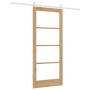 Puerta Corredera  con Juego de Accesorios 86x198.5 cm Madera Maciza de Pino | Foro24.es | Tu tienda online para hogar, jardín y más Foro24.es